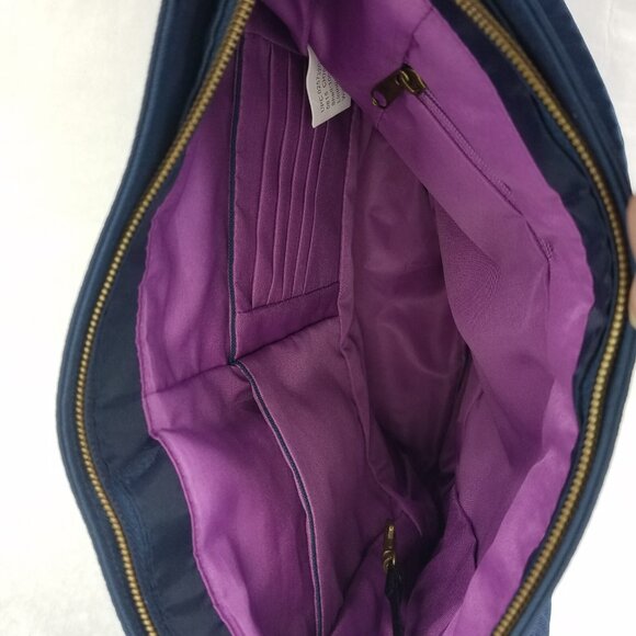 Travelon Bag Women's Navy Quilted Crossbody Purse Messenger Anti-Theft RFID - Picture 8 of 16